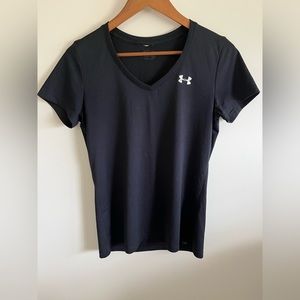 Black Under Armour workout top